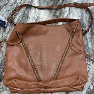 Rebecca minkoff moto hobo in almond